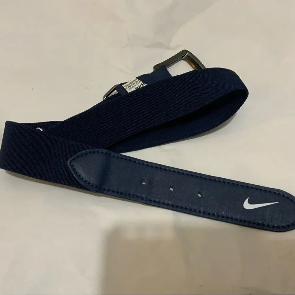Nike belt elastic navy blue